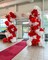 200PCS Red and White Balloon Garland Arch Kit with Star & Confetti Balloons – Valentine’s Day, Christmas, Engagement, Birthday & Anniversary Party Decorations (5–22 Inch Mix)